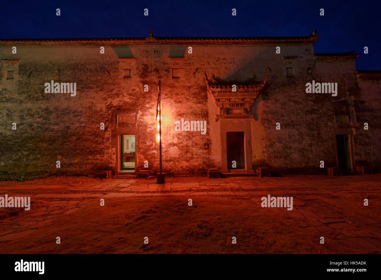 Old clan house in the ancient village of Xidi, Anhui, China Stock Photo