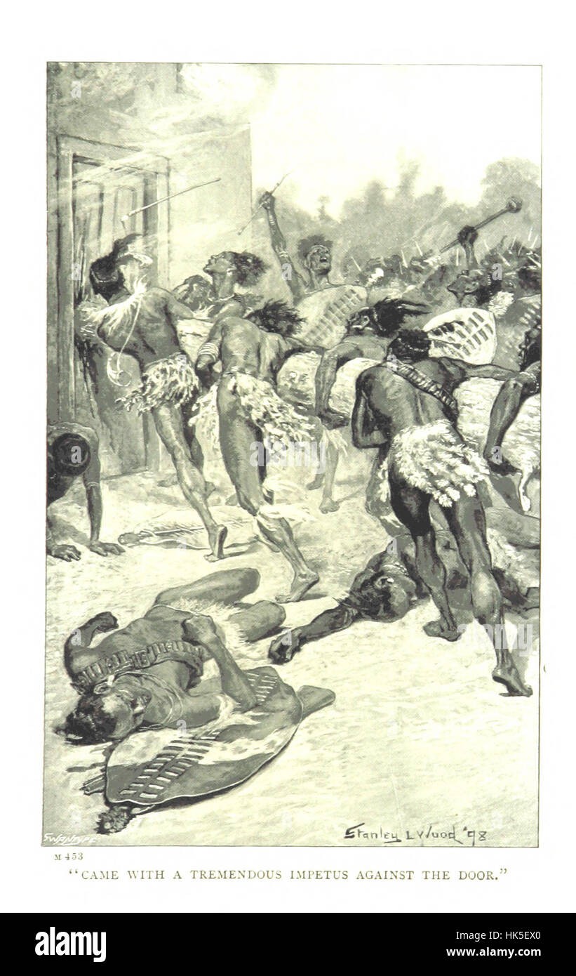 Fighting the Matabele. [A novel.] Image taken from page 195 of 'Fighting the Stock Photo