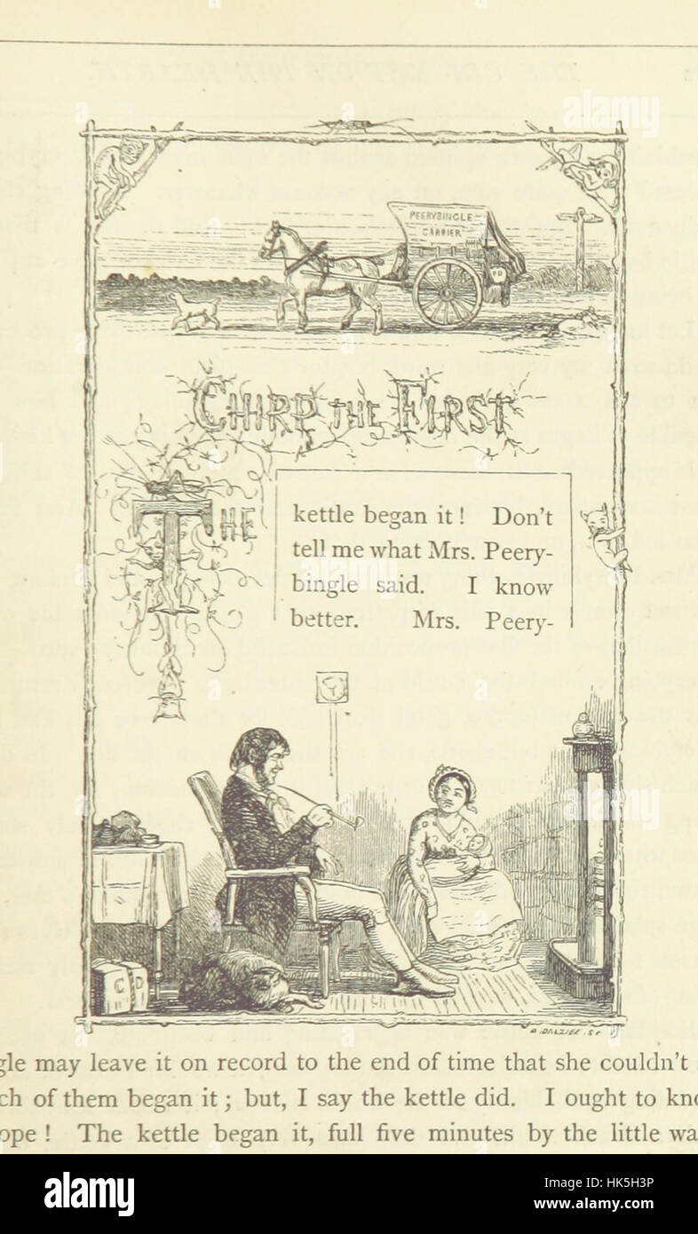 Christmas Books ... With illustrations by Sir Edwin Landseer, R.A., Maclise, R.A., Stanfield, R.A., F. Stone, Doyle, Leech, and Tenniel Image taken from page 205 of 'Christmas Stock Photo
