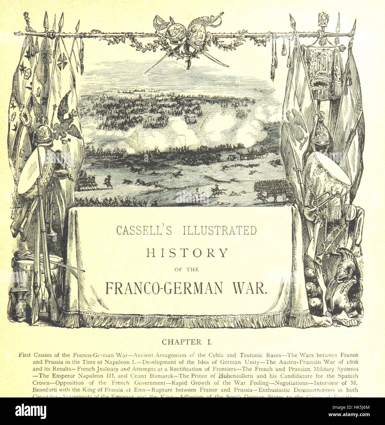Illustration from Cassell's History depicting key moments from the ...