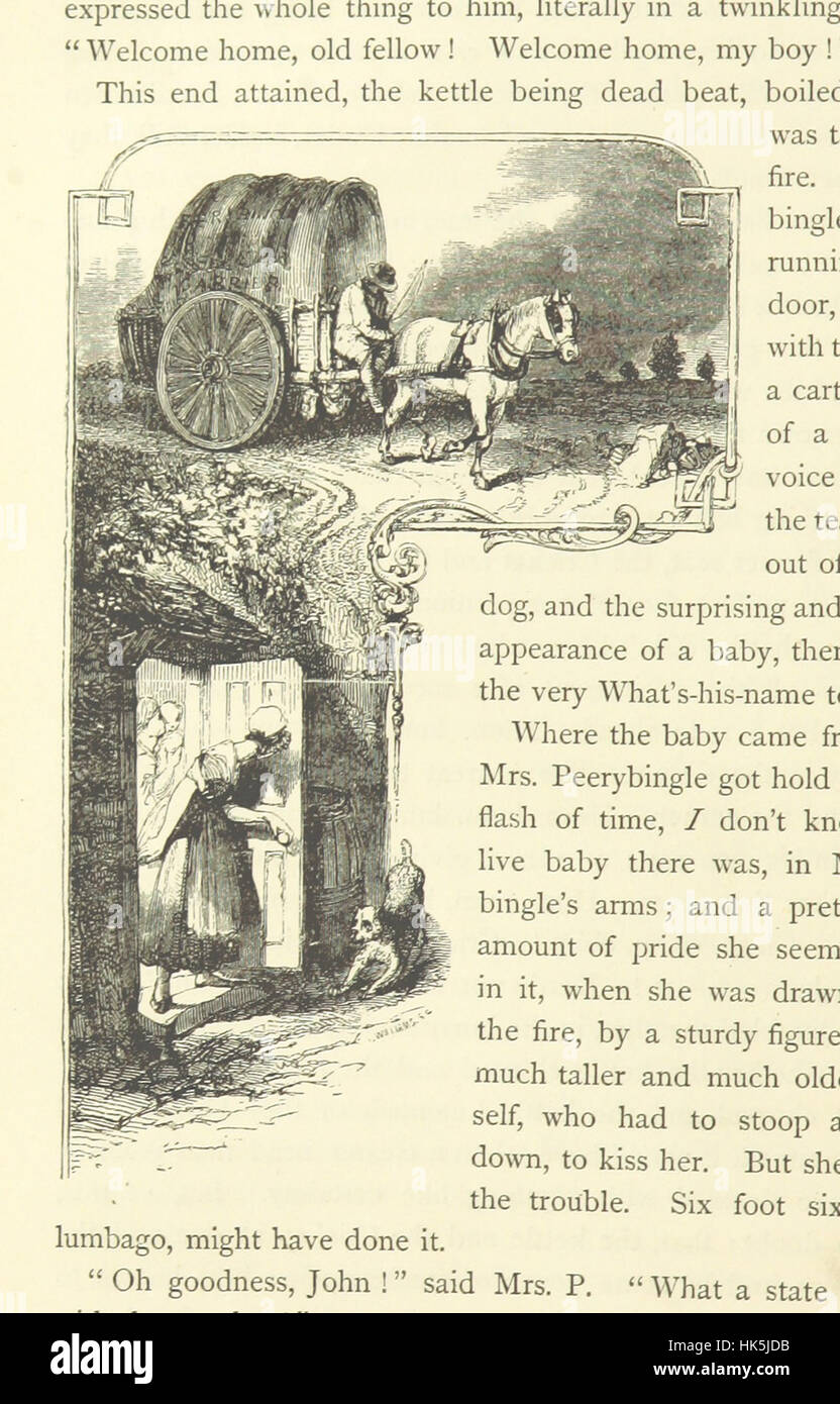 Christmas Books ... With illustrations by Sir Edwin Landseer, R.A., Maclise, R.A., Stanfield, R.A., F. Stone, Doyle, Leech, and Tenniel Image taken from page 210 of 'Christmas Stock Photo