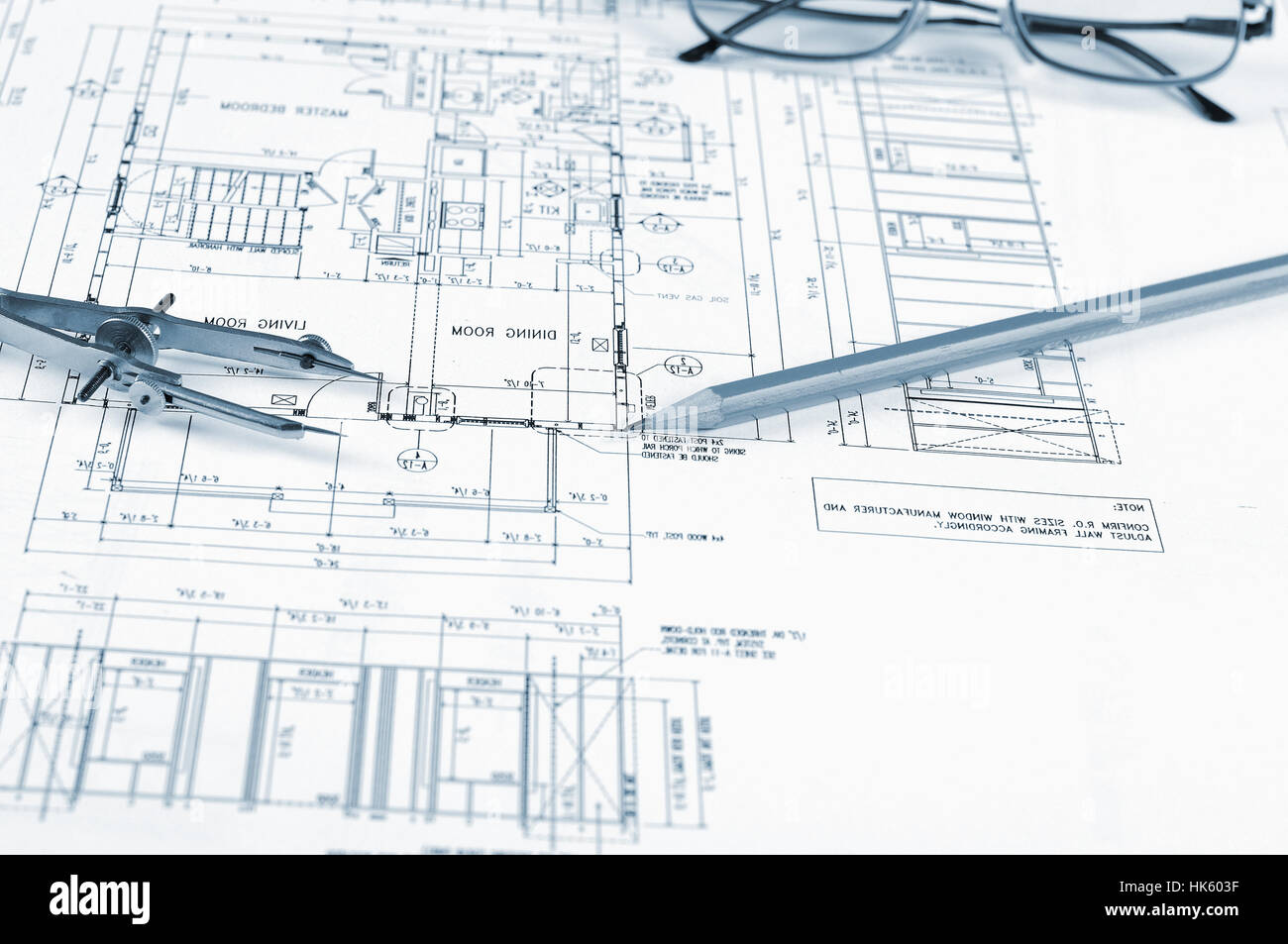 drawings of building homes and Tools Stock Photo - Alamy