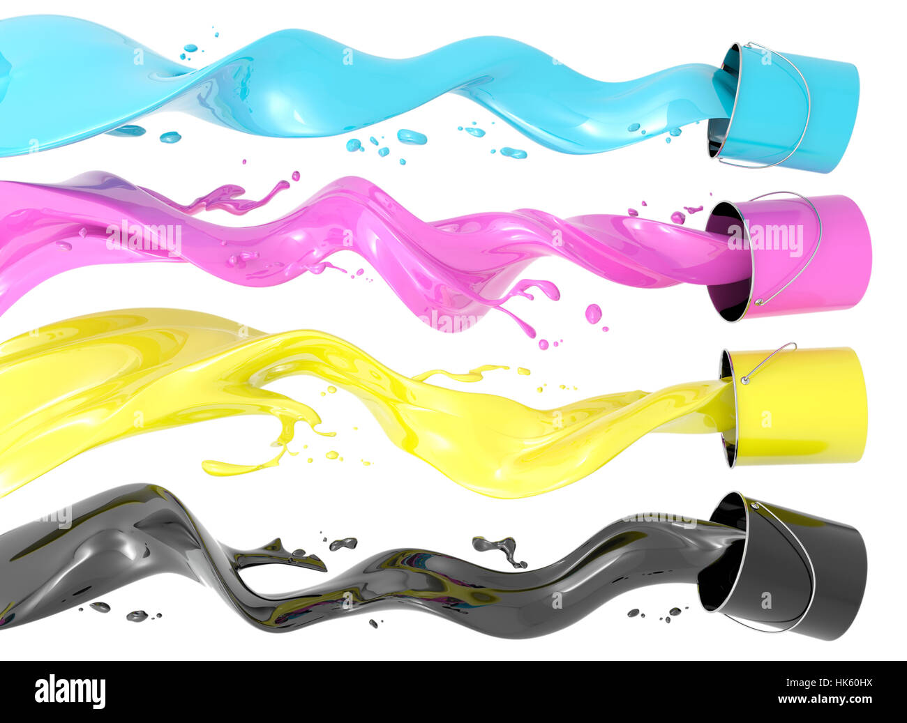 colour, magenta, colored, cyan, key, color, ink, yellow, liquid, art, colour, Stock Photo