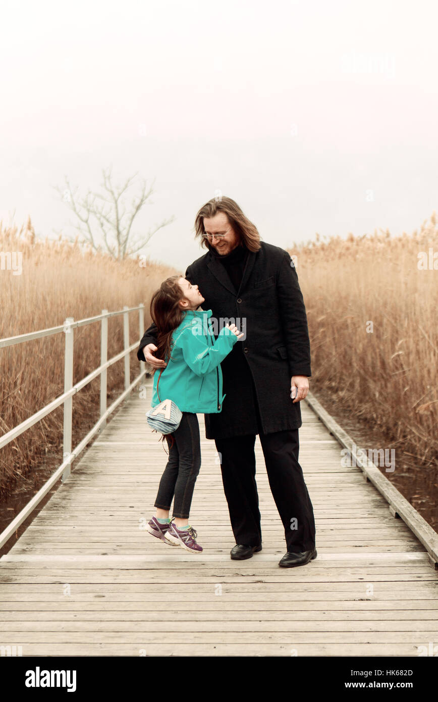 Father and Daughter Stock Photo