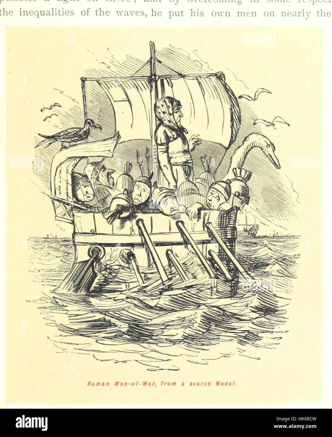 Illustration from 'The Comic History of Rome,' showcasing a humorous ...