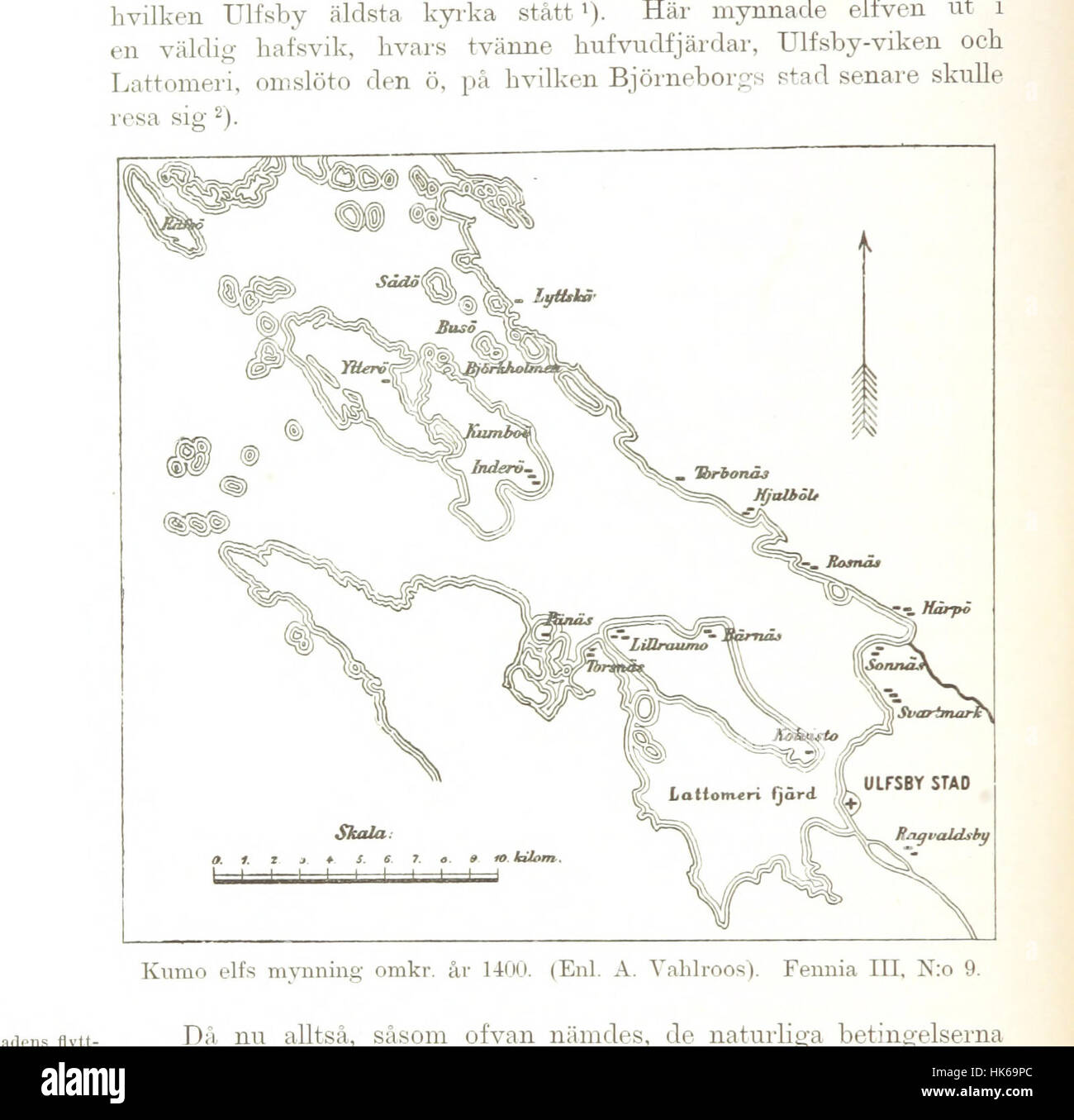 Illustration from the book 'Bjoùrneborgs Stads Historia,' depicting the ...