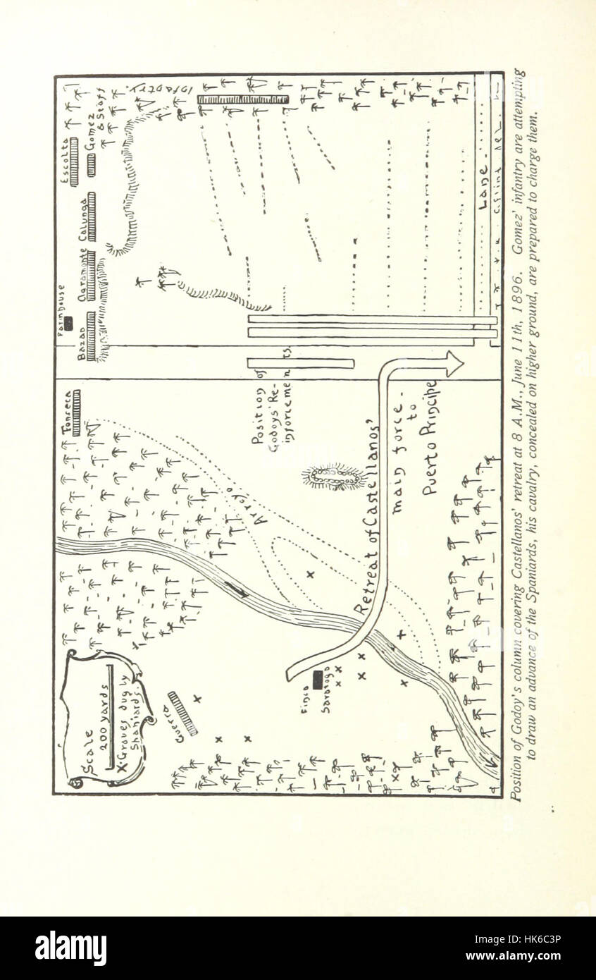 Image taken from page 250 of 'Marching with Gomez. A war-correspondent's field note-book kept during four months with the Cuban army ... Illustrated by the author. With an historical introduction by J. Fiske' Image taken from page 250 of 'Marching Stock Photo