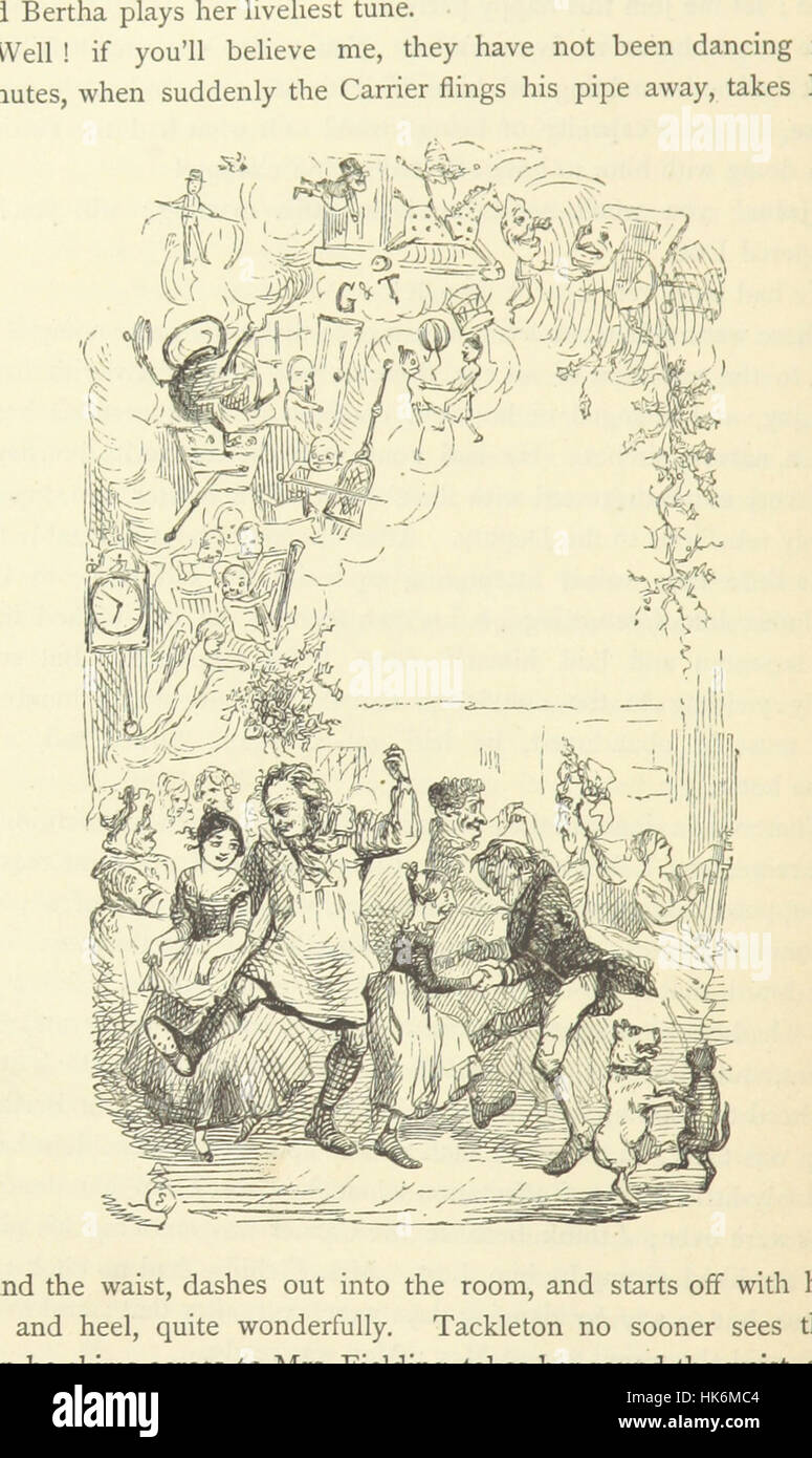Christmas Books ... With illustrations by Sir Edwin Landseer, R.A., Maclise, R.A., Stanfield, R.A., F. Stone, Doyle, Leech, and Tenniel Image taken from page 294 of 'Christmas Stock Photo