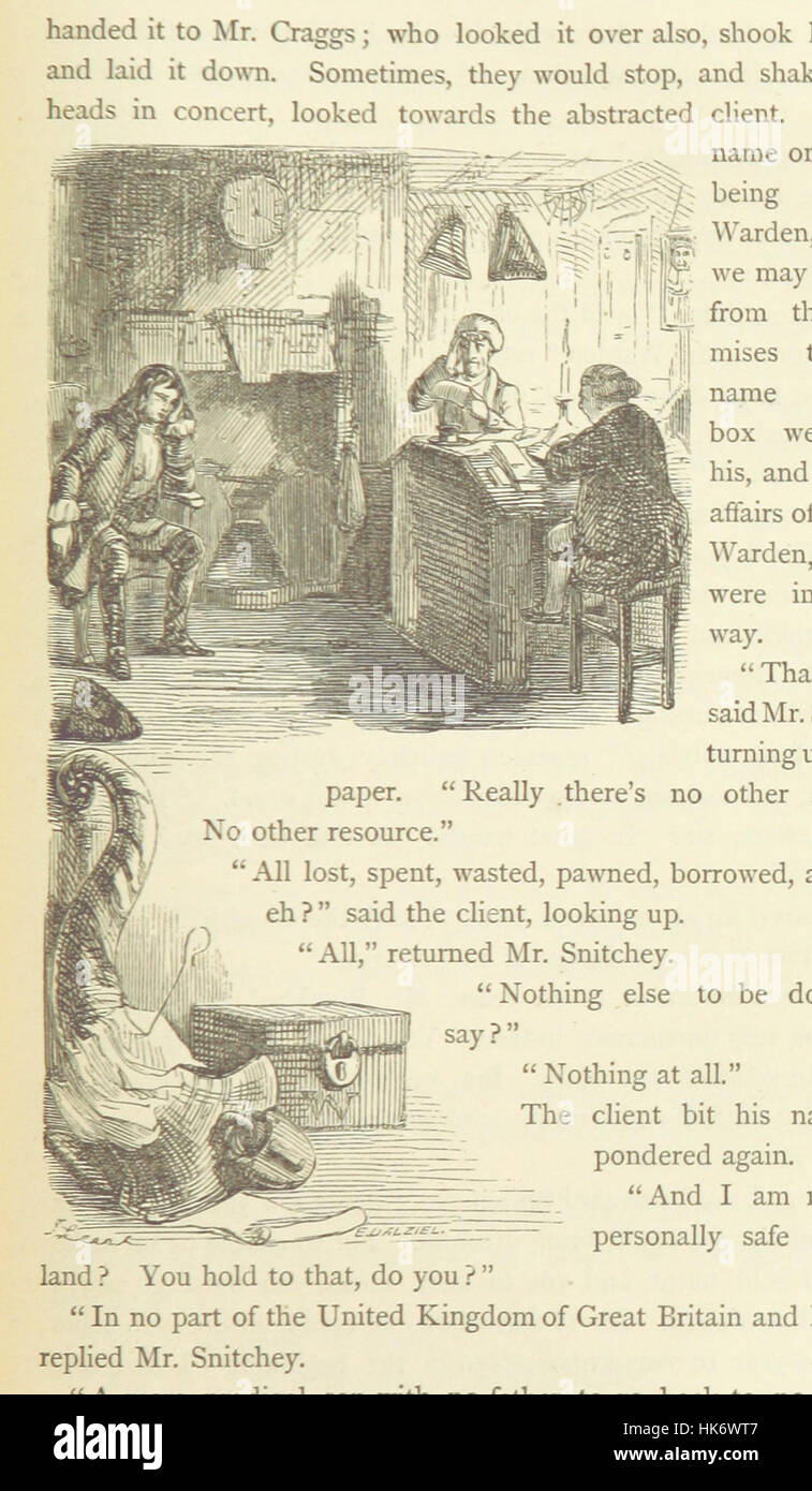 Christmas Books ... With illustrations by Sir Edwin Landseer, R.A., Maclise, R.A., Stanfield, R.A., F. Stone, Doyle, Leech, and Tenniel Image taken from page 327 of 'Christmas Stock Photo