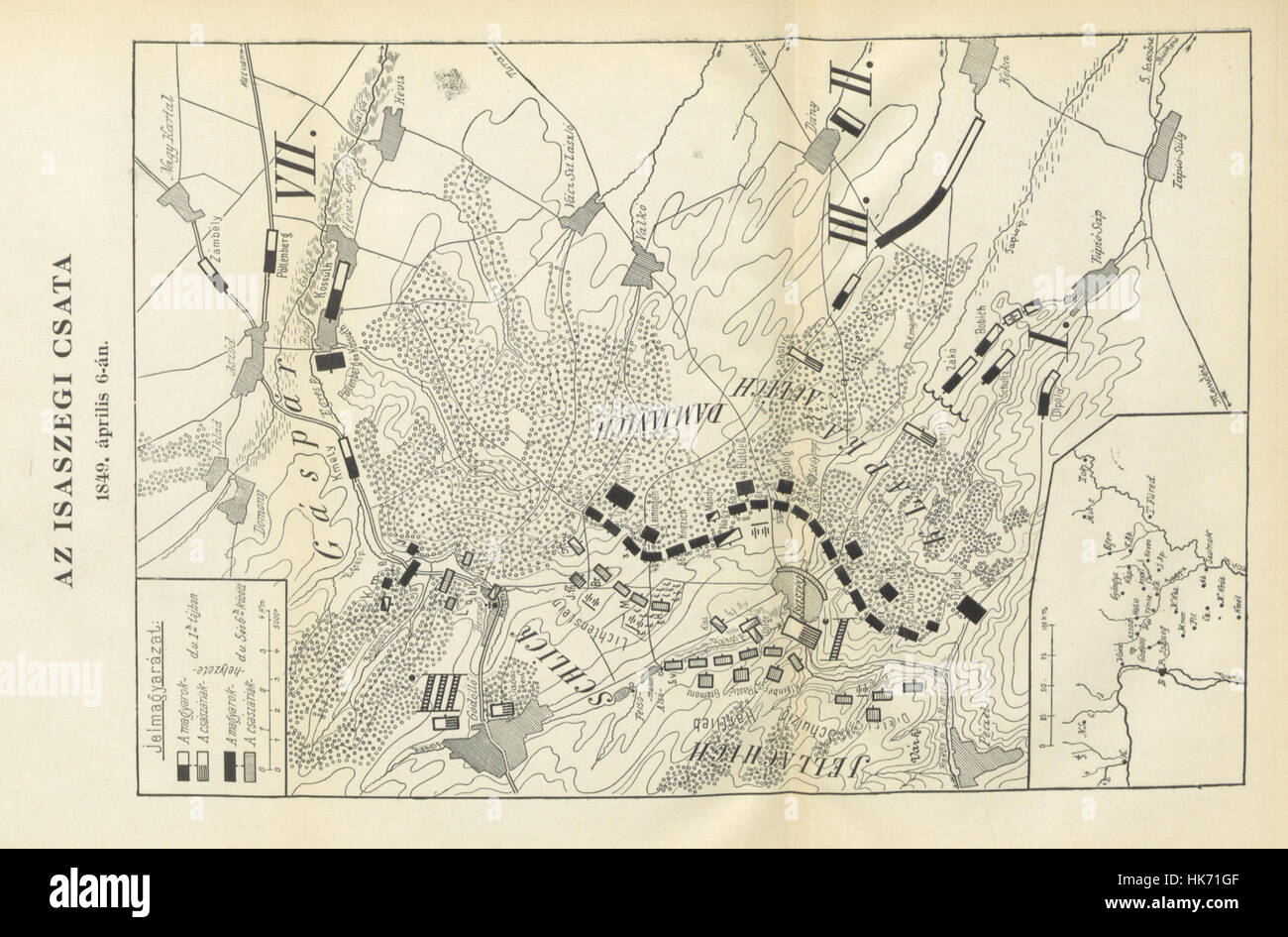 Image taken from page 349 of 'Magyarország 1848/49. évi függetlenségi harczának katonai története. Irta: B. J. [i.e. Breit J.]' Image taken from page 349 of 'Magyarország 184849 évi füg Stock Photo
