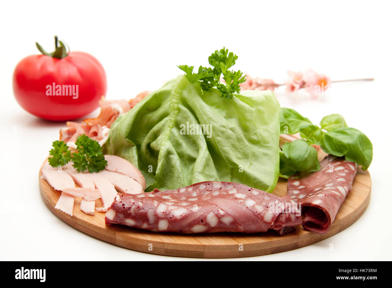 rotwurst with salad Stock Photo - Alamy