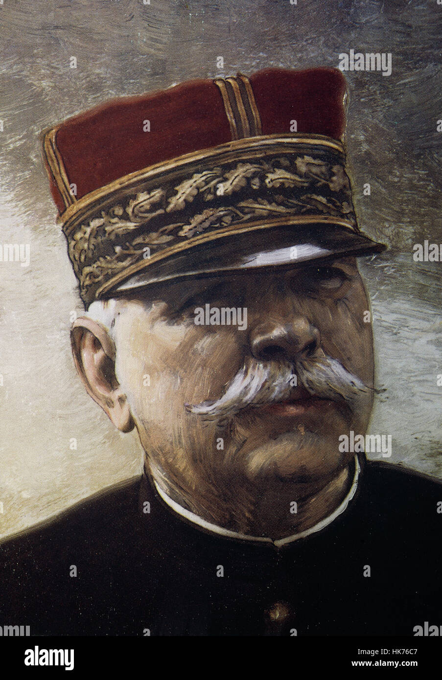 Joseph Joffre (1852-1931). French general. Portrait. Stock Photo