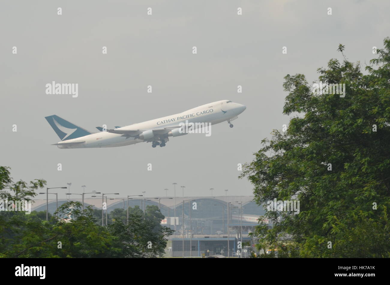 Cathay Pacific Boeing 747 Stock Photo