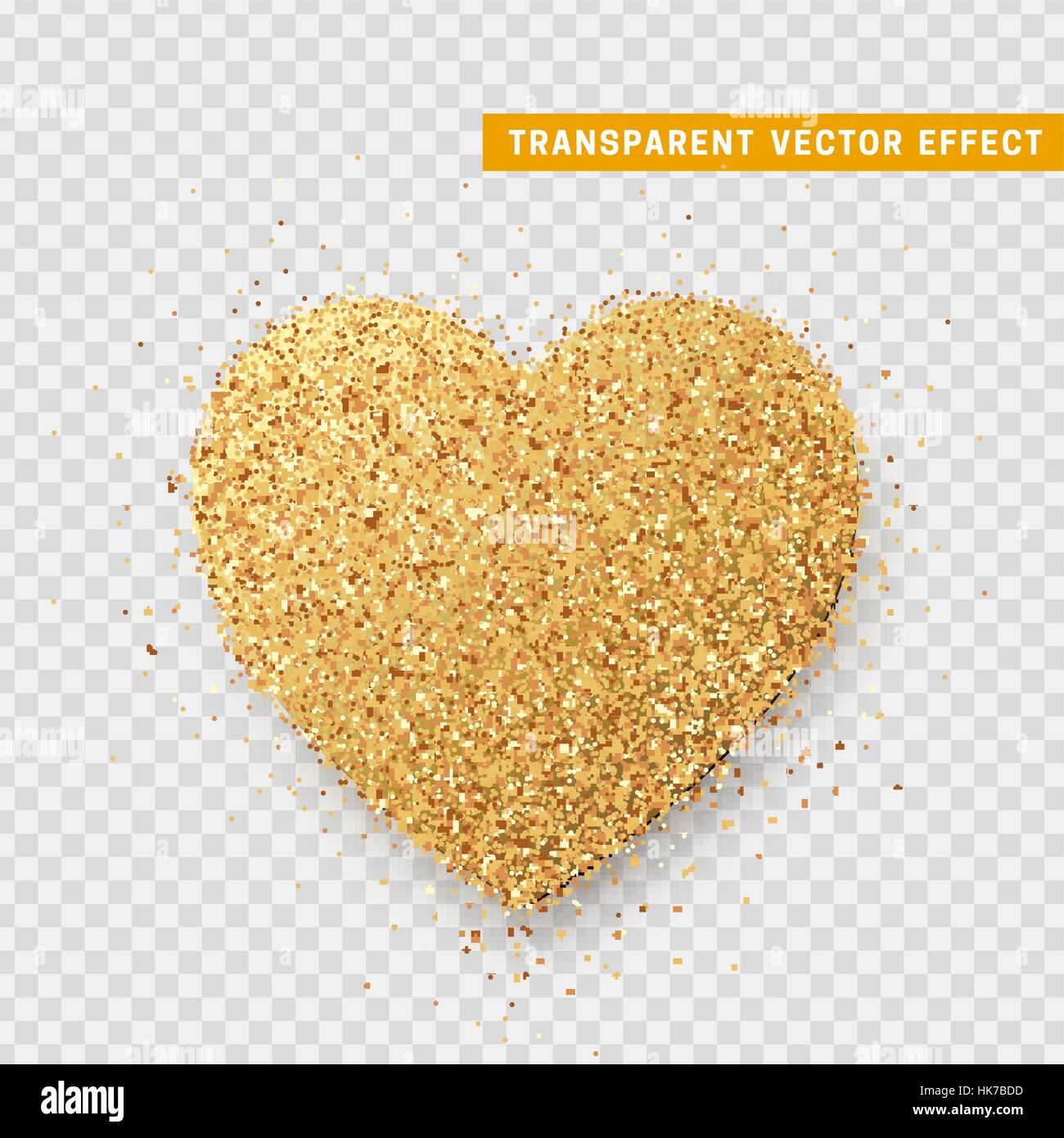 Valentines Day heart isolated, transparent vector effect background ...