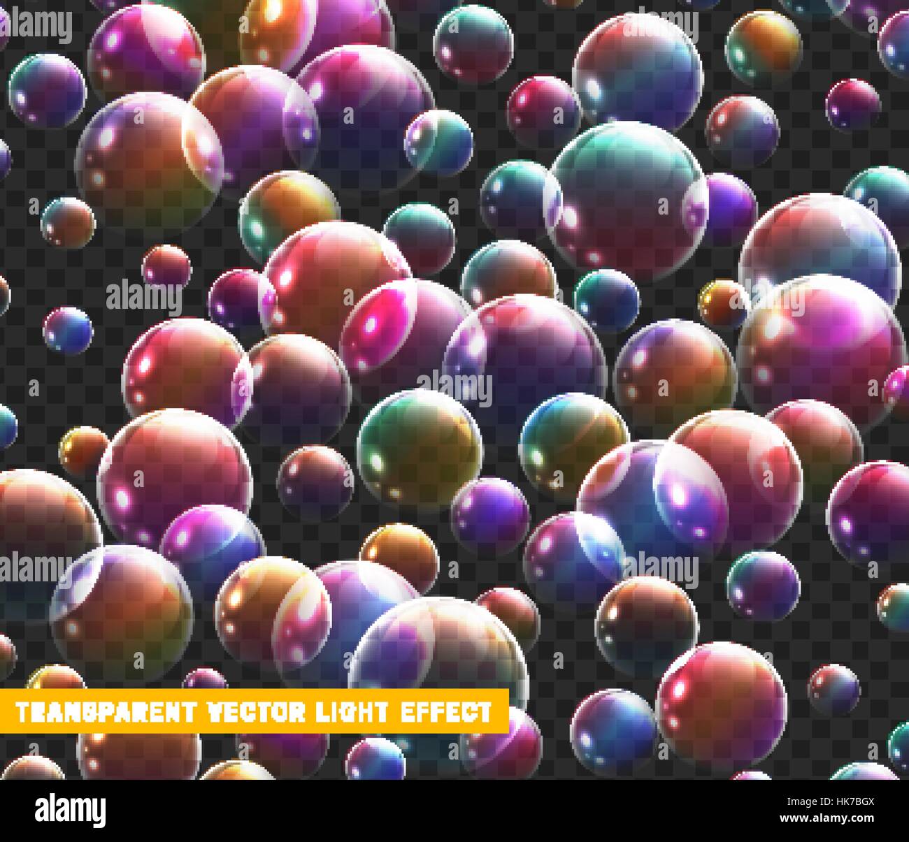 Bubbles soap realistic set isolated with transparent background vector ...