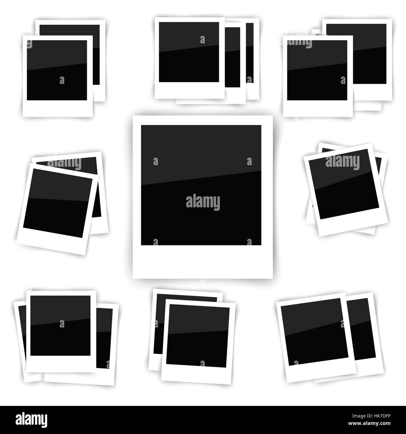 set of photo frame Stock Photo Alamy