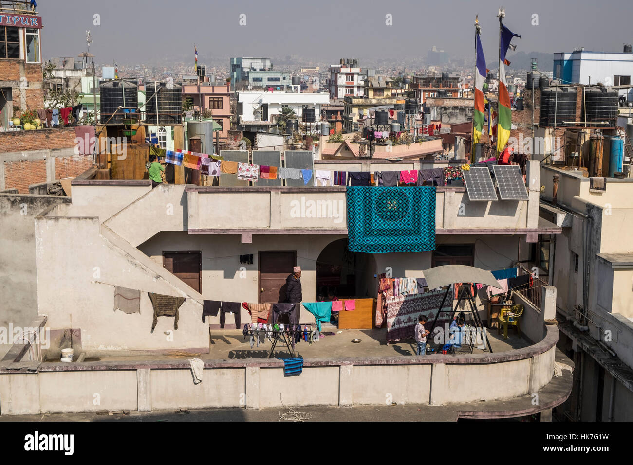 Nepal, Kathmandu, landscape Stock Photo