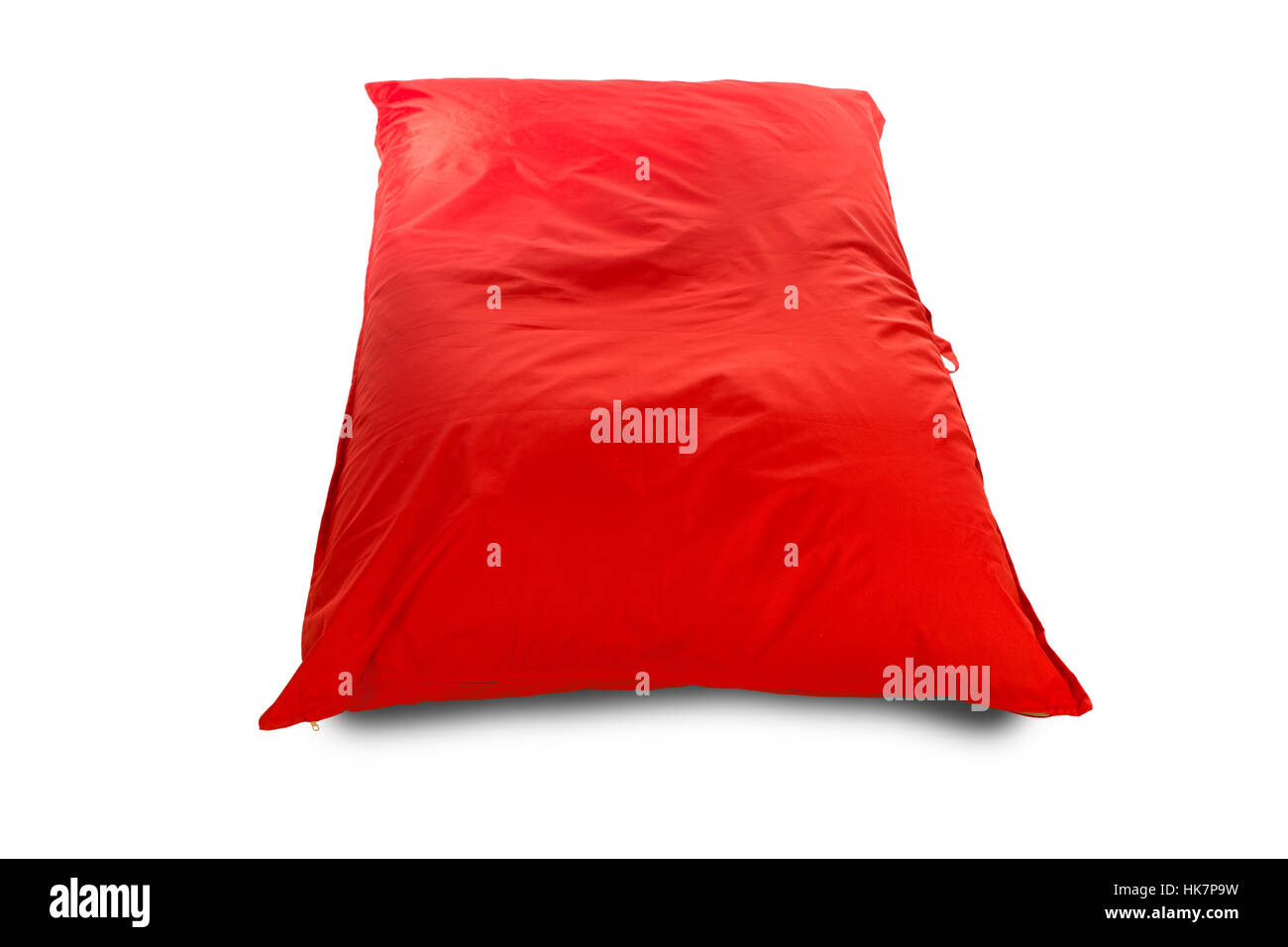 Big red square shaped beanbag sofa chair for living room or other