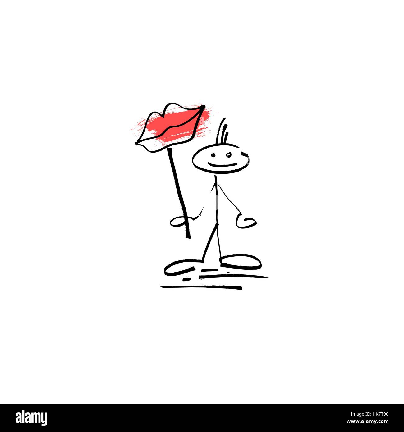Hand Drawing Sketch Human Smile Stick Figure Stock Vector Image Art hand-drawing-sketch-human-smile-stick-figure-stock-vector-image-art
