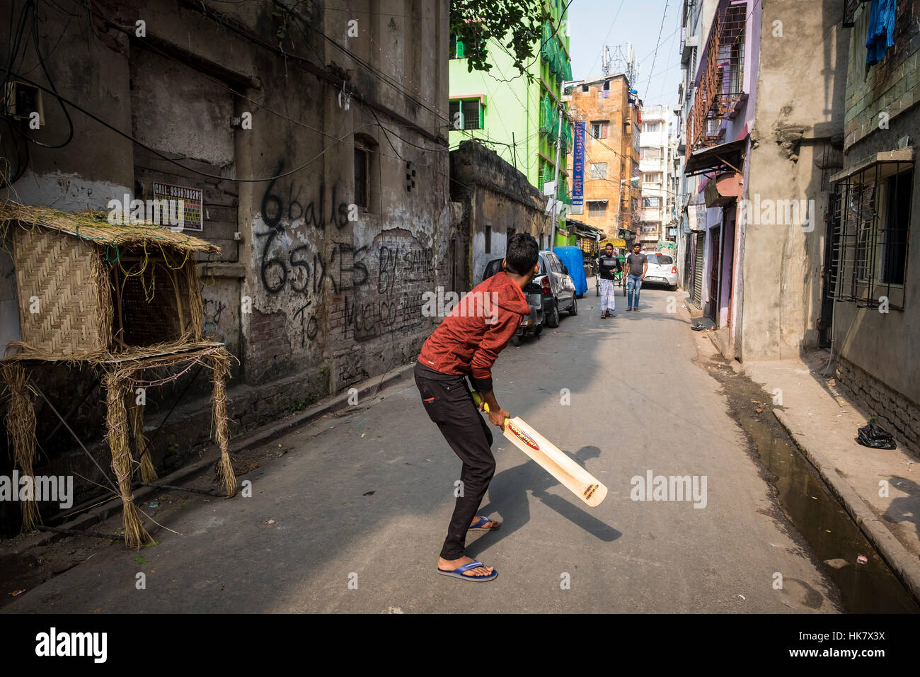 India, West Bengal, Kolkata, daily life Stock Photo