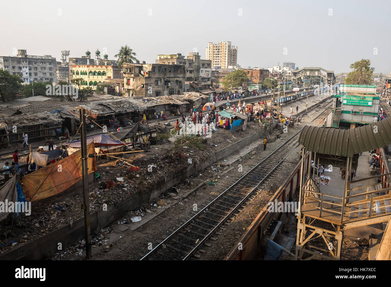India, West Bengal, Kolkata, Park Circus Station Stock Photo Alamy