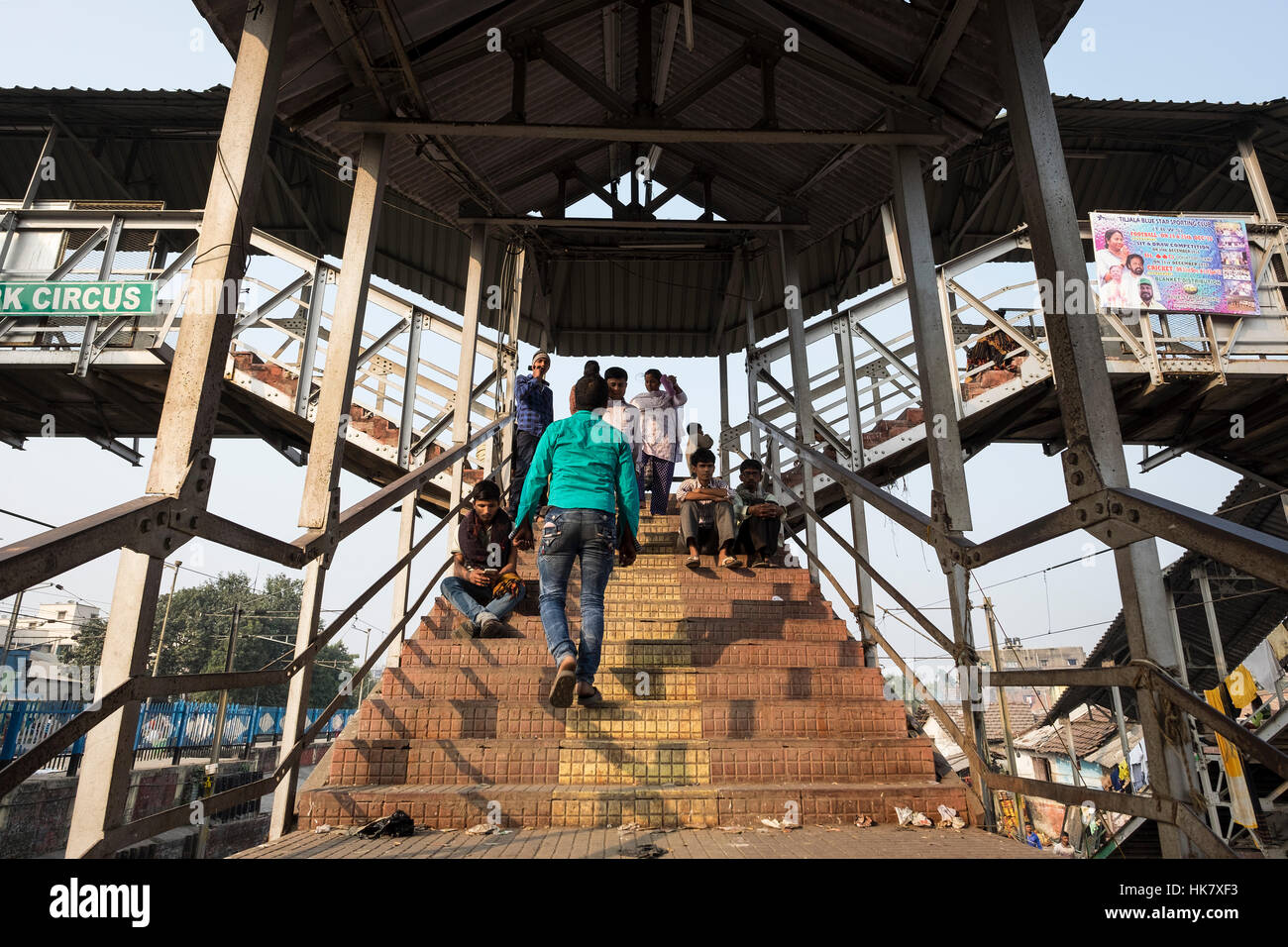 India, West Bengal, Kolkata, Park Circus Station Stock Photo Alamy