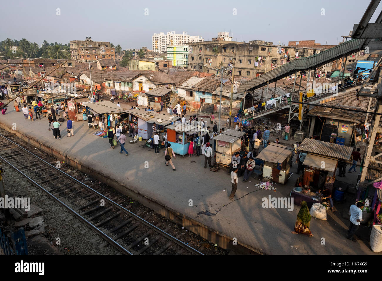 India, West Bengal, Kolkata, Park Circus Station Stock Photo Alamy