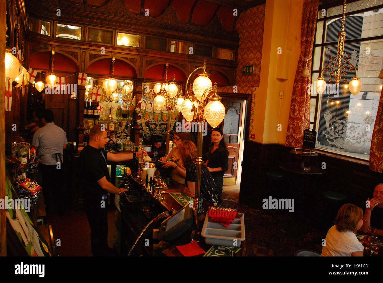 Inside a Pub London UK Stock Photo