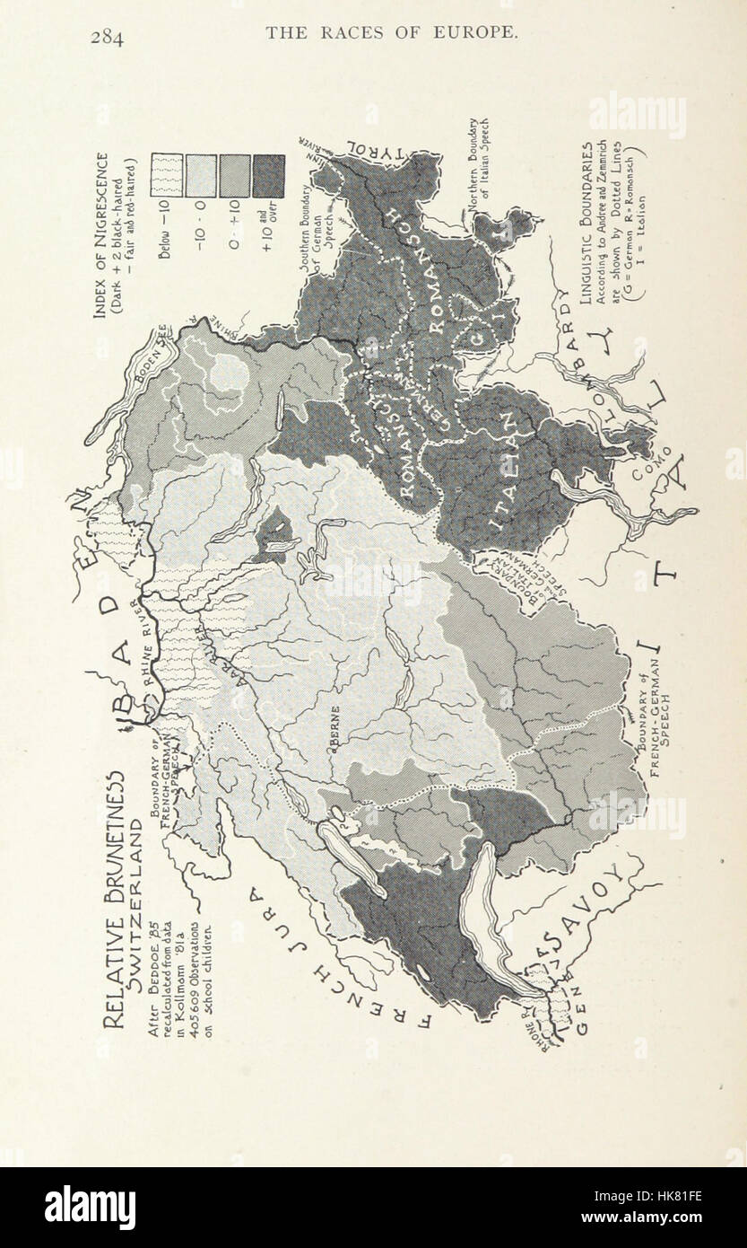An image from 'The Races of Europe', a sociological study examining the ...