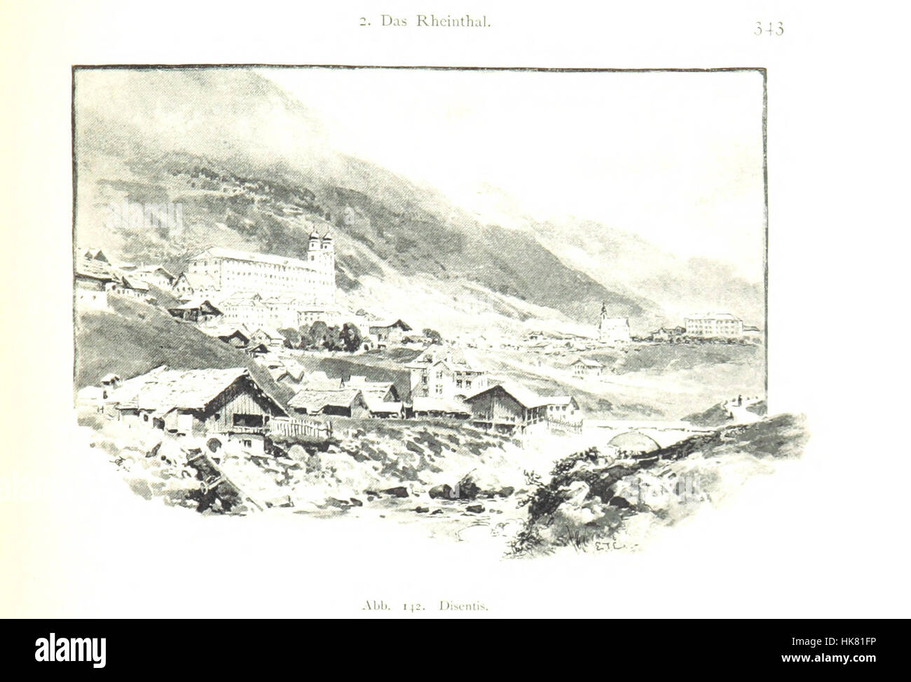 A page from 'Aus den Alpen', illustrating the beauty of the Alpine ...