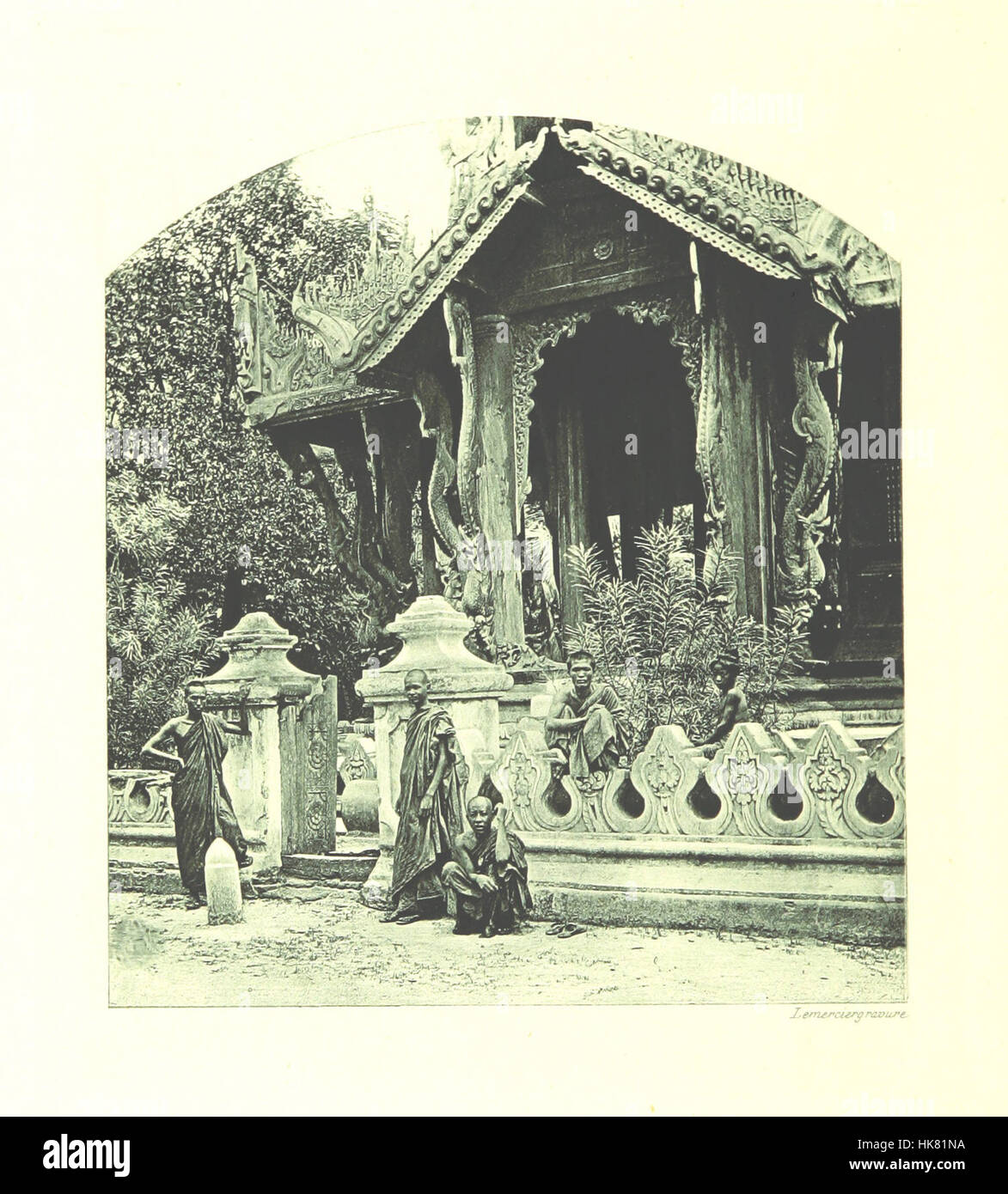 Image taken from page 364 of 'Picturesque Burma, past and present. [With illustrations.]' Image taken from page 364 of 'Picturesque Bur Stock Photo