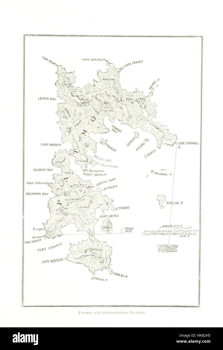 Image taken from page 37 of 'The Isle that is called Patmos. [With illustrations.]' Image taken from page 37 of 'The Stock Photo