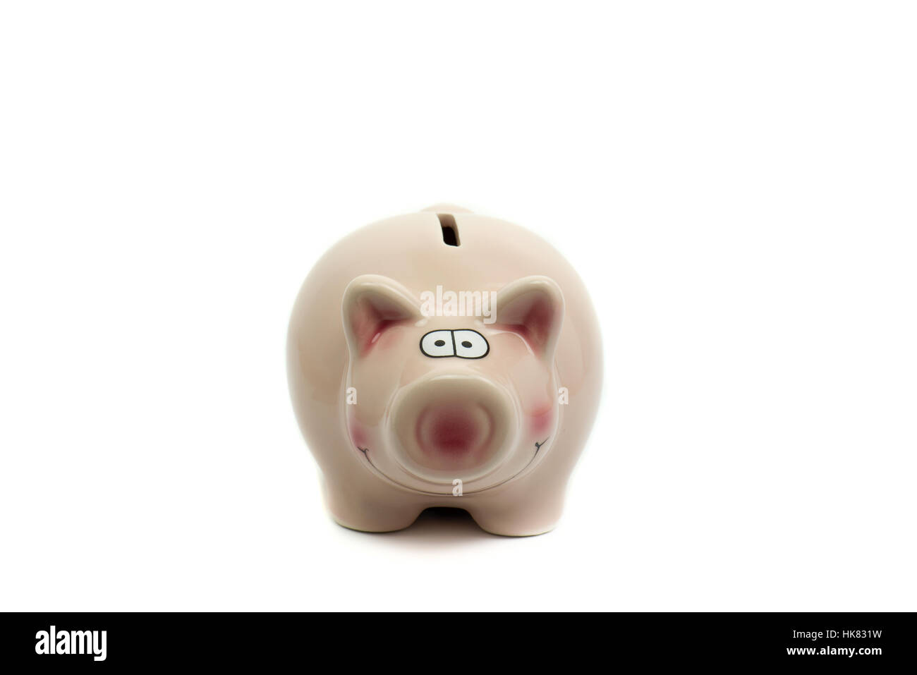 Piggy bank isolated on white background Stock Photo - Alamy