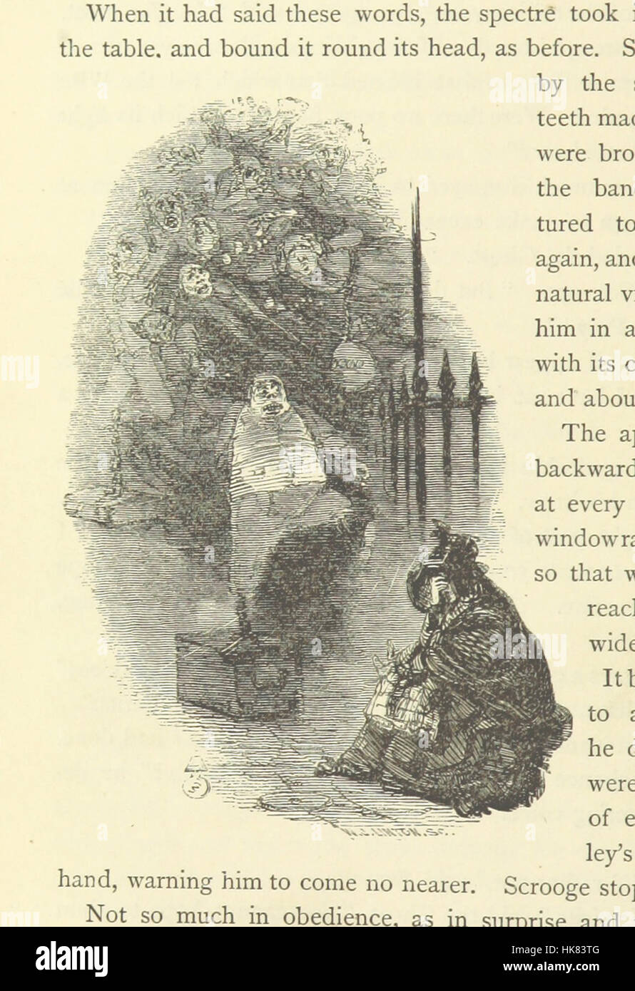 Christmas Books ... With illustrations by Sir Edwin Landseer, R.A., Maclise, R.A., Stanfield, R.A., F. Stone, Doyle, Leech, and Tenniel Image taken from page 38 of 'Christmas Stock Photo