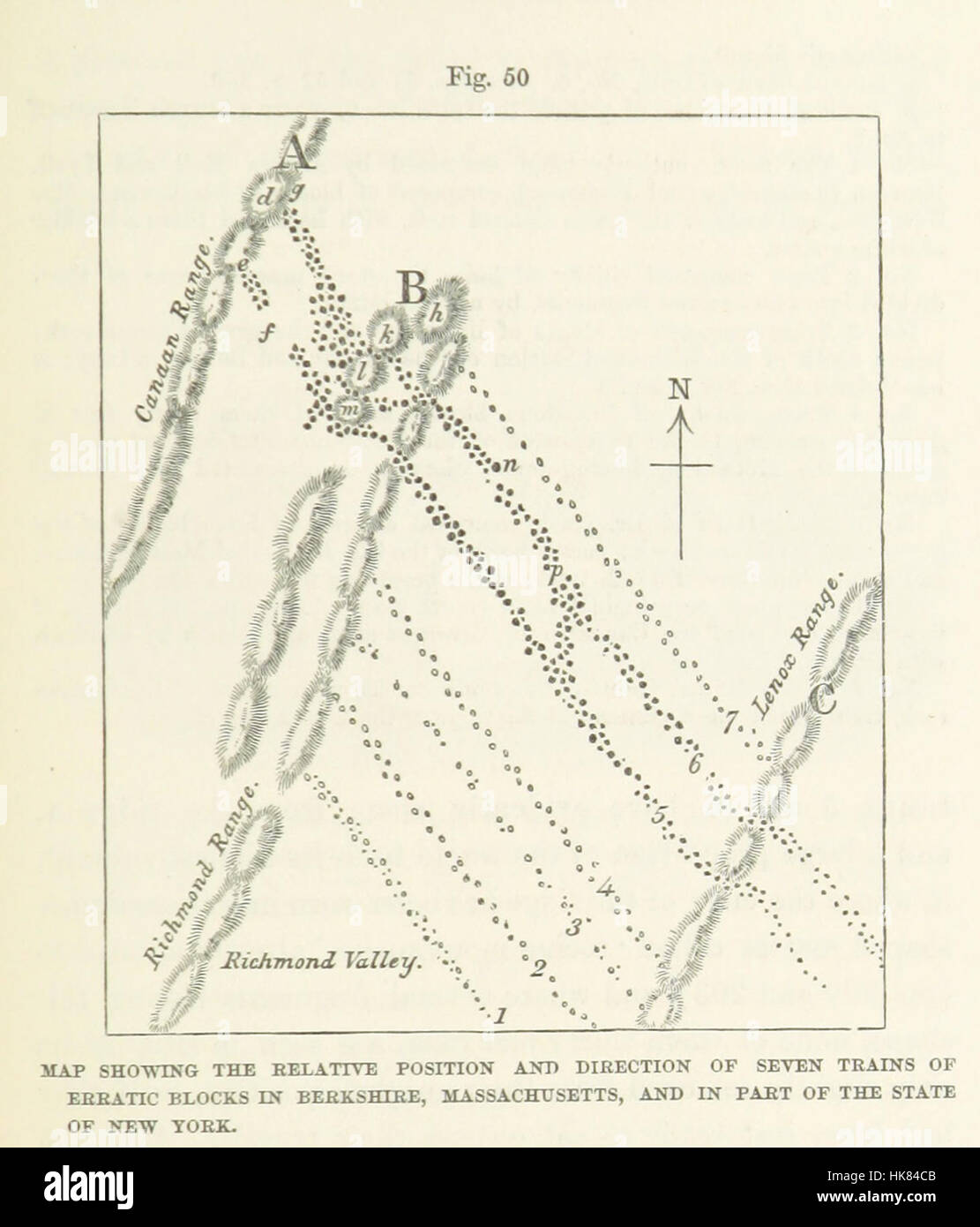 Image taken from page 383 of 'The Geological Evidences of the Antiquity of Man, with remarks on theories of the origin of species by variation. Illustrated by woodcuts' Image taken from page 383 of 'The Geological Stock Photo