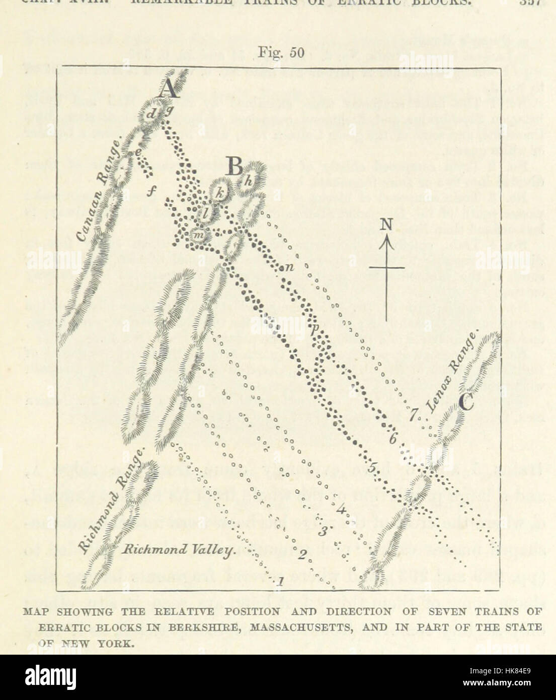 Image taken from page 383 of '[The Geological Evidences of the Antiquity of Man, with remarks on theories of the origin of species by variation. Illustrated by woodcuts.]' Image taken from page 383 of '[The Geological Stock Photo