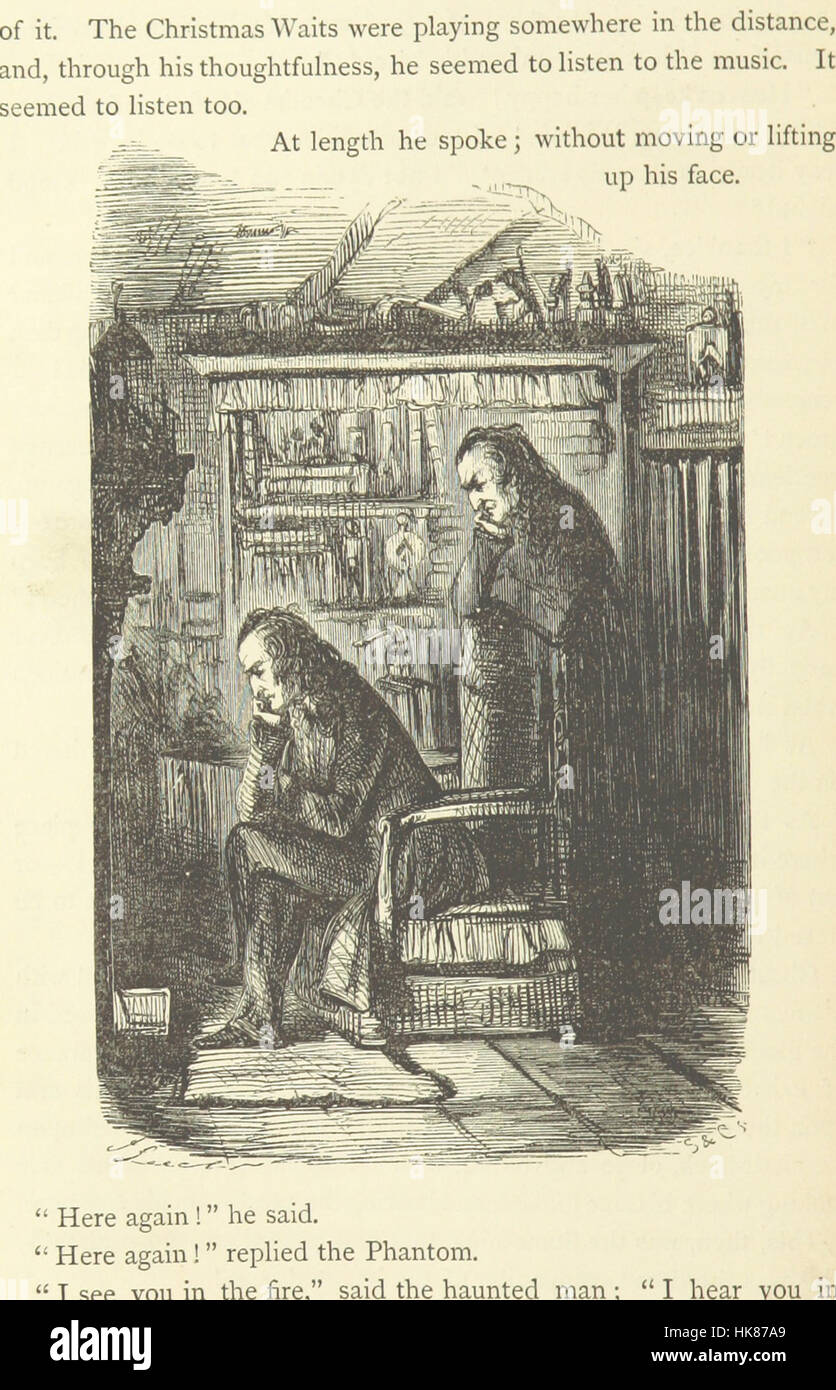 Christmas Books ... With illustrations by Sir Edwin Landseer, R.A., Maclise, R.A., Stanfield, R.A., F. Stone, Doyle, Leech, and Tenniel Image taken from page 406 of 'Christmas Stock Photo