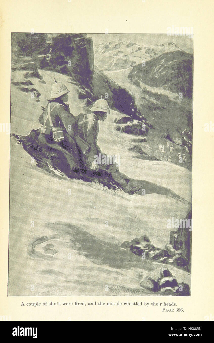 Fix Bay'nets! or, the Regiment in the Hills ... With ... illustrations by W. H. C. Groome Image taken from page 411 of 'Fix Bay'n Stock Photo