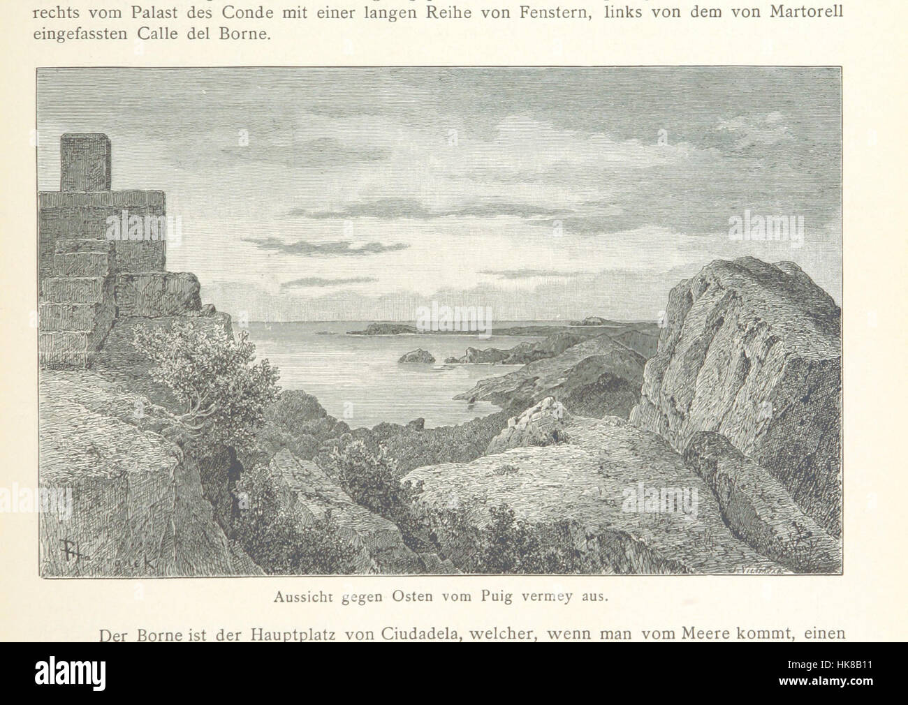 Image from 'Die Balearen' by Archduke Louis Salvator, showing ...
