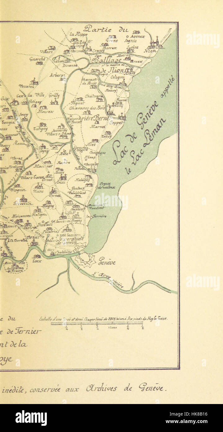 Image taken from page 435 of 'La Guerre du pays de Gex et l'occupation genevoise 1589-1601' Image taken from page 435 of 'La Gu Stock Photo