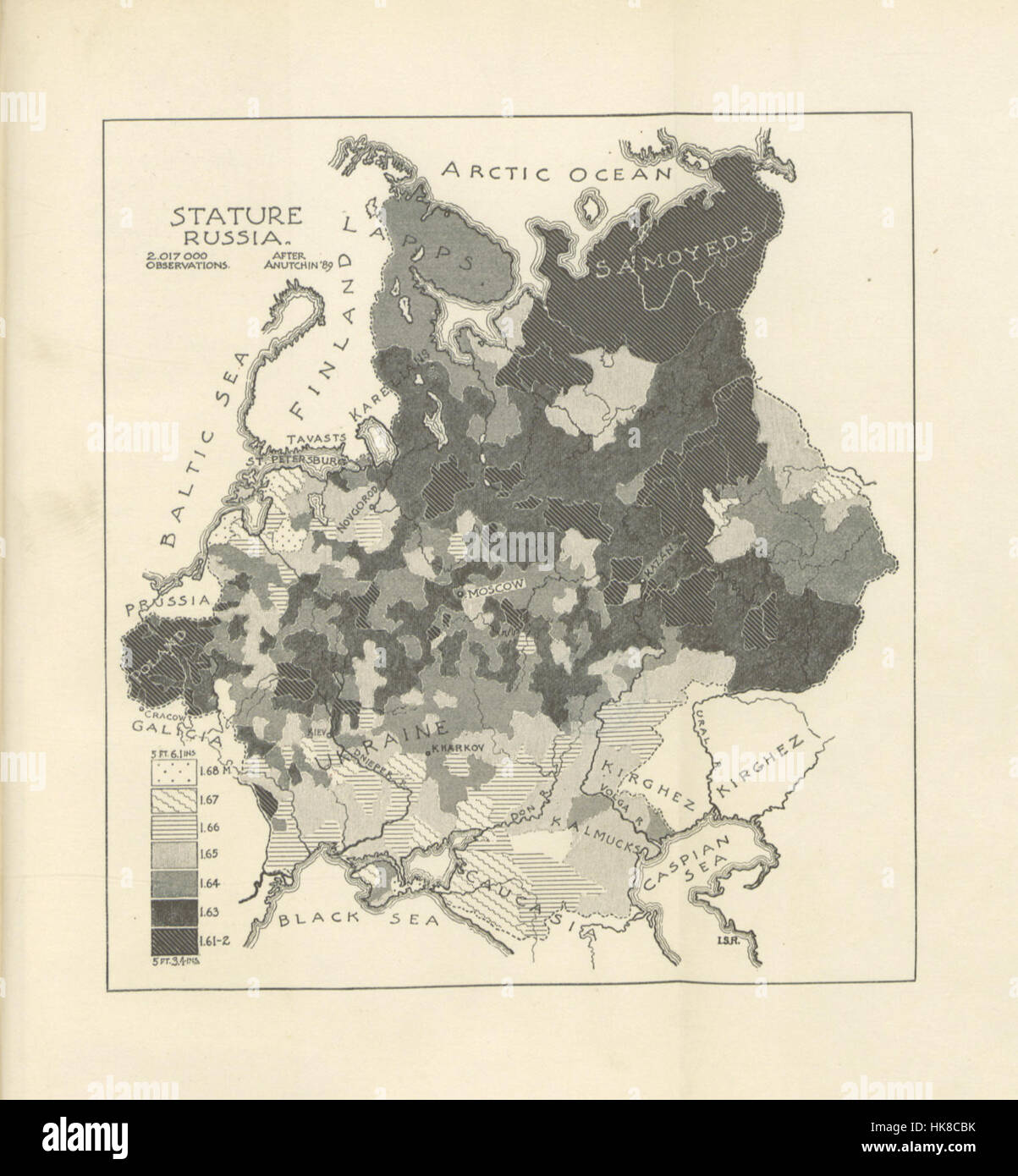 An image from 'The Races of Europe', depicting a sociological study of ...