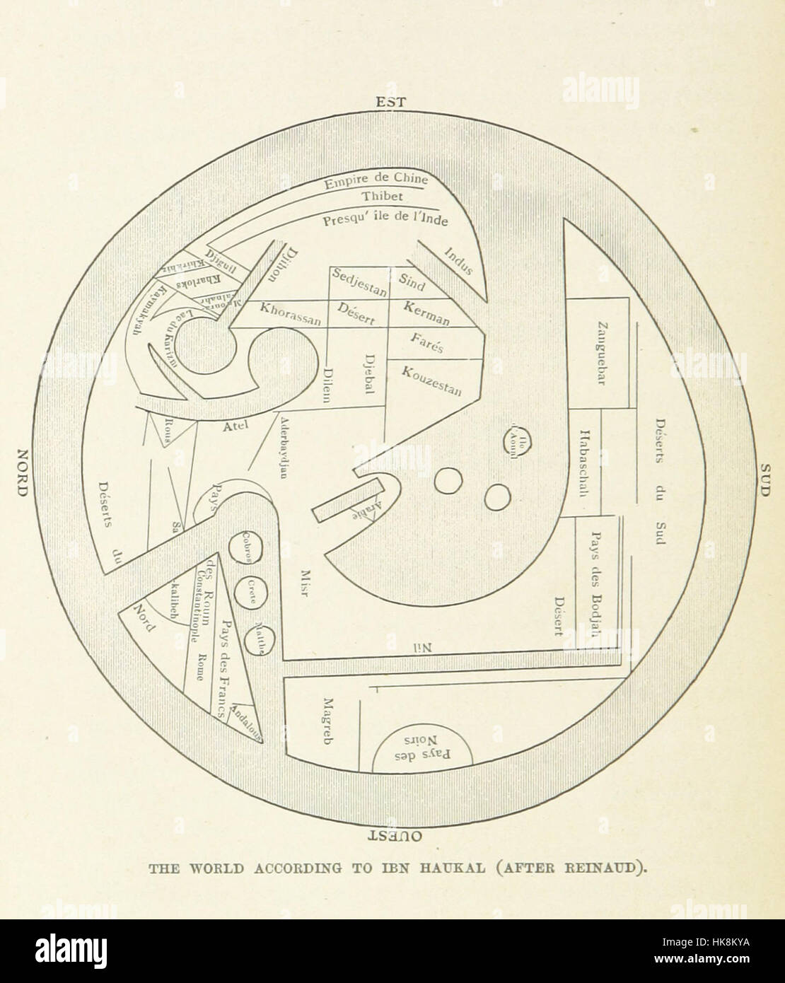 Photograph from 'The Dawn of Modern Geography,' depicting a page from ...