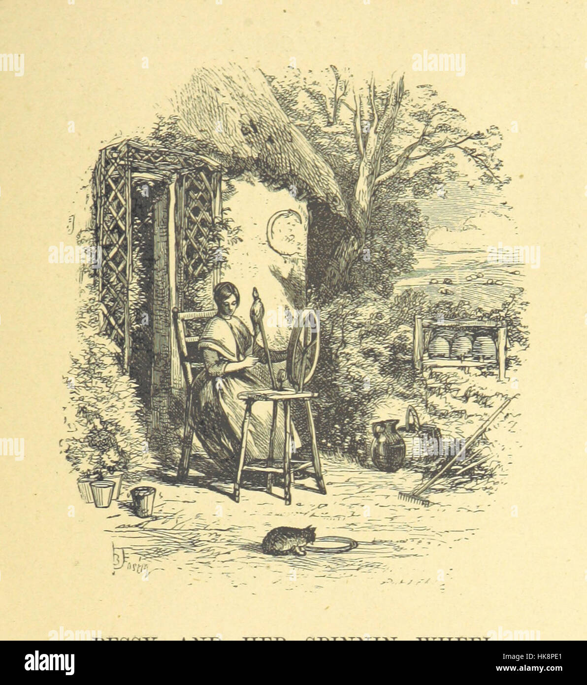 Illustration from 'The Illustrated Family Burns', showing engravings ...