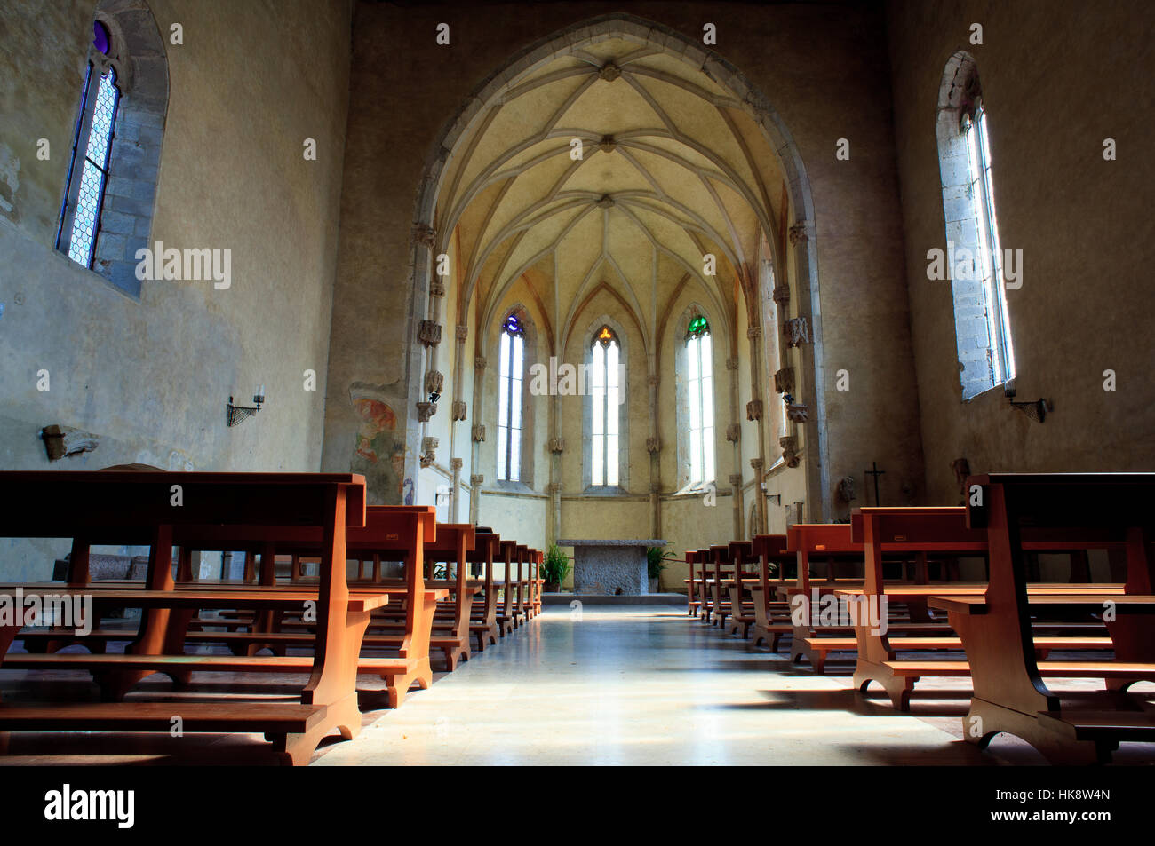 religion, church, interior, style of construction, architecture, architectural Stock Photo