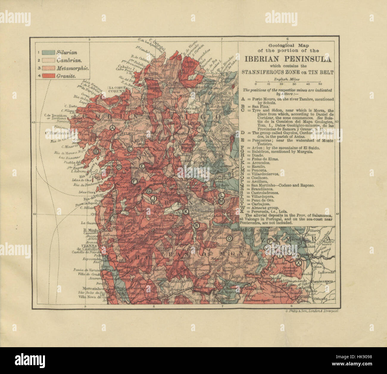 TinMining in Spain, Past and Present. [With plates, and a map.] Image