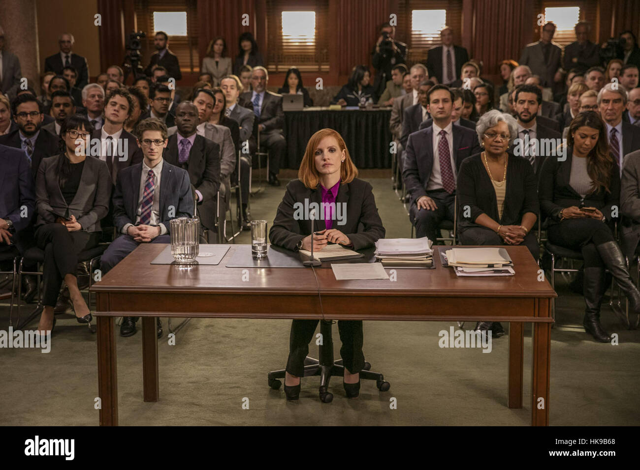 MISS SLOANE (2016)  JESSICA CHASTAIN  JOHN MADDEN (DIR)  ARCHERY PICTURES/MOVIESTORE COLLECTION LTD Stock Photo