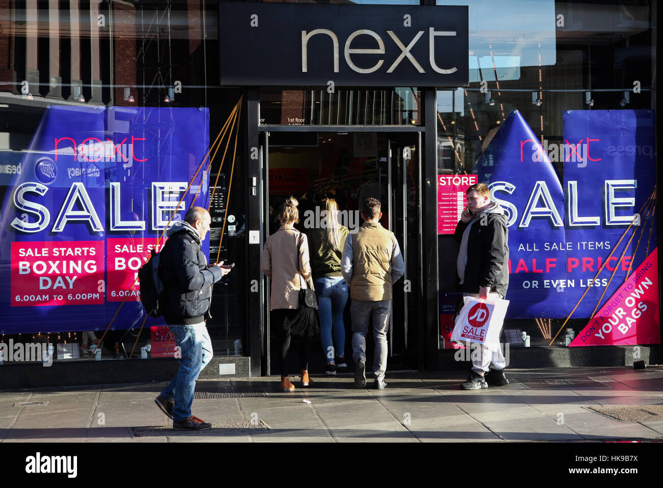 People Shop In The Boxing Day Sales In Wood Green North London