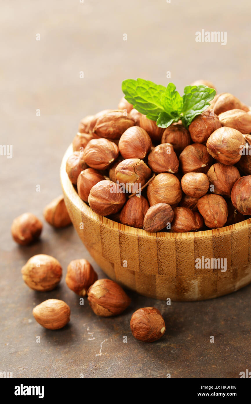 natural organic nut hazelnut Stock Photo Alamy