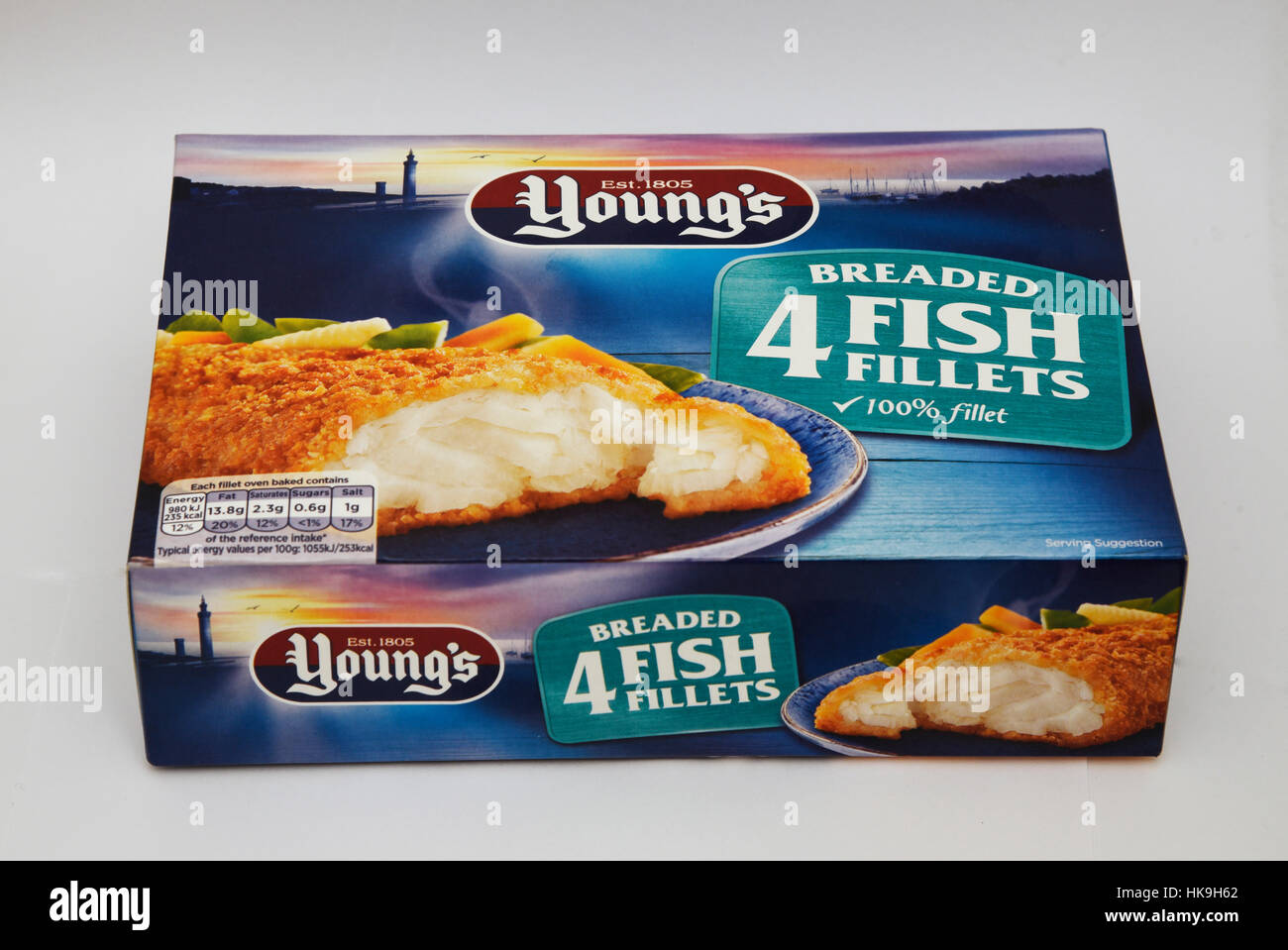 Youngs breaded fish fillets (frozen Stock Photo Alamy