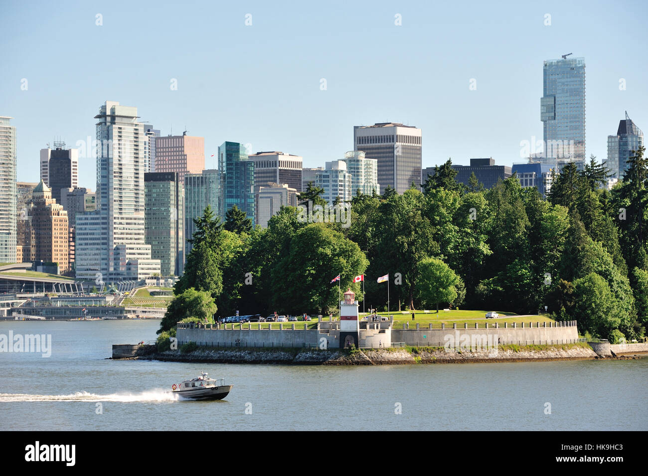 Stanley Park in Canada on summer time Stock Photo